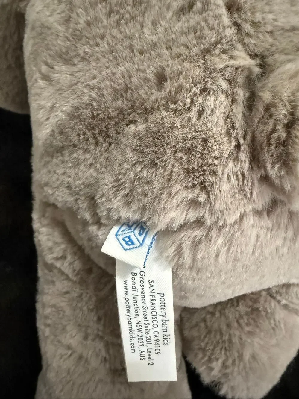 Pottery Barn Kids PBK Stone Monkey Plush Doll Floppy Weighted Hand and Feet